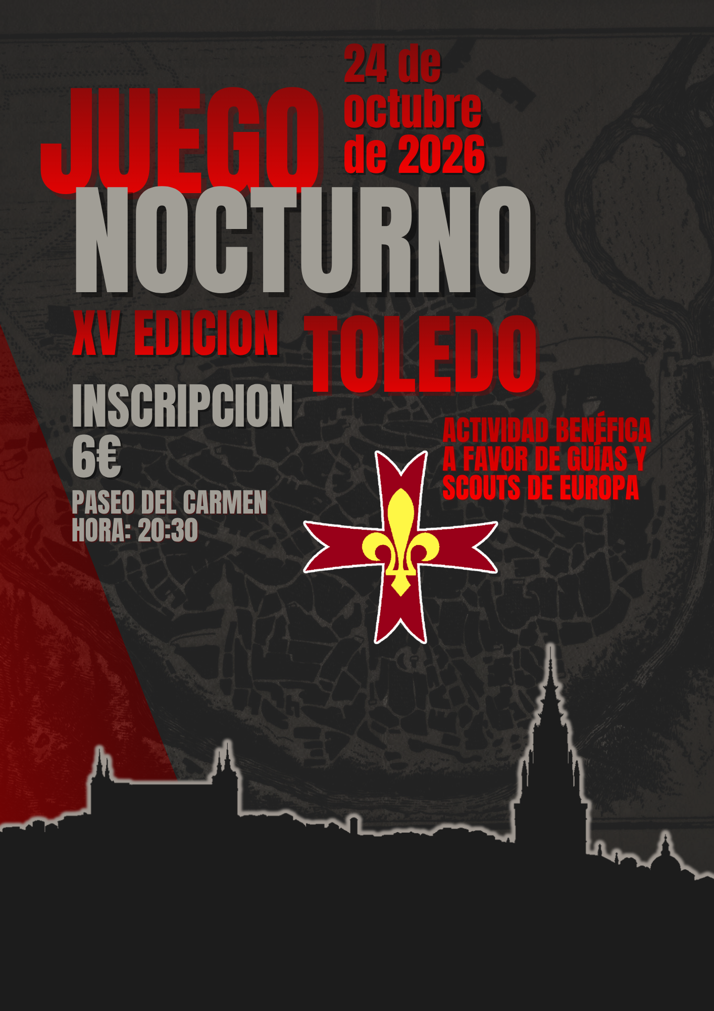 Cartel Juego Nocturno Ciudad de Toledo, XV Edición